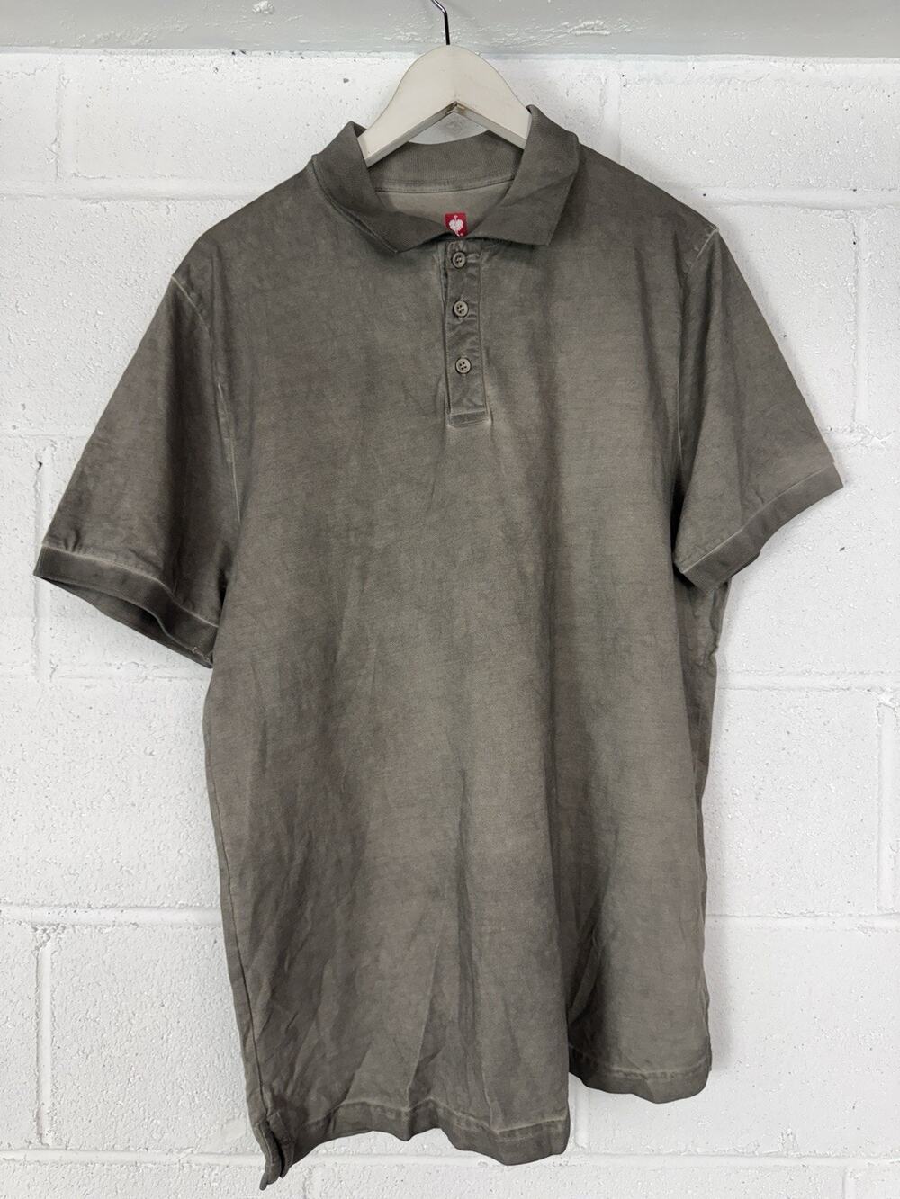 Engelbert Strauss Polo Shirt Mens Large Vintage Cotton Grayish Green N109